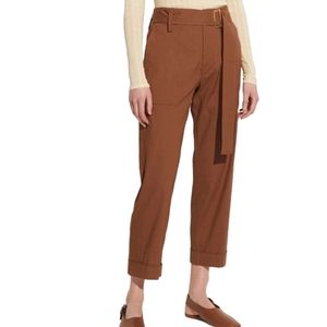 Vince Belted Linen Pants in Pecan